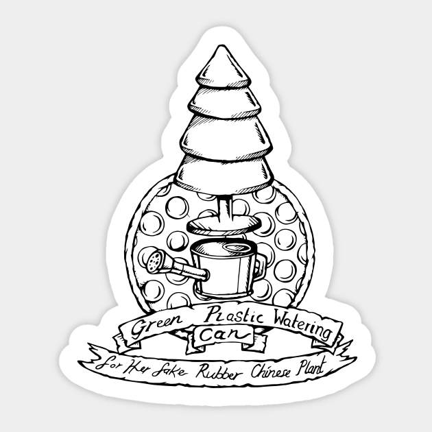 Radiohead Fake Plastic Trees Illustrated Lyrics Radiohead Sticker TeePublic